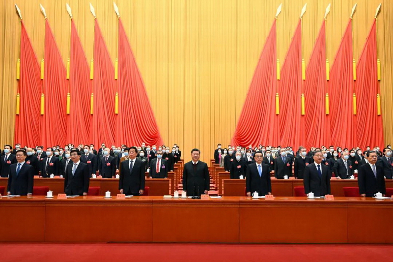 12月14日，中国文学艺术界联合会第十一次全国代表大会、中国作家协会第十次全国代表大会在北京人民大会堂开幕。习近平、李克强、栗战书、汪洋、王沪宁、赵乐际、韩正等出席大会。新华社记者 李学仁 摄.jpg