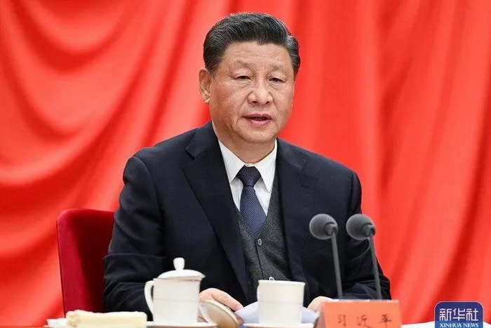 1月18日，中共中央总书记、国家主席、中央军委主席习近平在中国共产党第十九届中央纪律检查委员会第六次全体会议上发表重要讲话。新华社记者 李学仁 摄.jpg