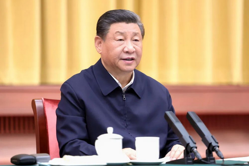 3月20日下午，中共中央总书记、国家主席、中央军委主席习近平在湖南省长沙市主持召开新时代推动中部地区崛起座谈会并发表重要讲话。新华社记者 鞠鹏 摄.jpg