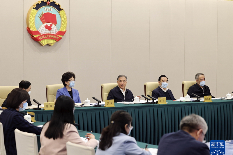 4月15日，十三届全国政协第60次双周协商座谈会在北京召开。中共中央政治局常委、全国政协主席汪洋主持会议。新华社记者 刘卫兵 摄.jpg