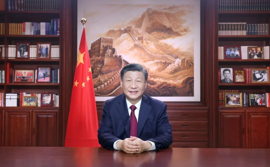 新年前夕，国家主席习近平通过中央广播电视总台和互联网，发表二〇二三年新年贺词。新华社记者 鞠鹏 摄.jpg