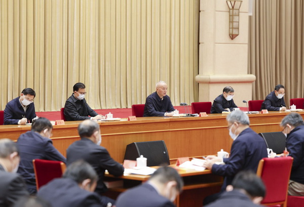 10月30日，学习贯彻党的二十大精神中央宣讲团动员会在北京召开，中共中央政治局常委、中央书记处书记蔡奇出席会议并讲话。新华社记者 丁海涛 摄.jpg
