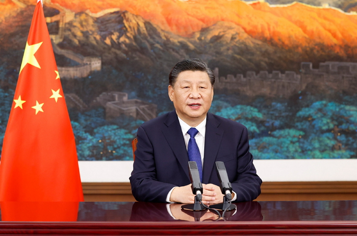 12月2日，国家主席习近平在北京向2021年“读懂中国”国际会议（广州）开幕式发表视频致辞。新华社记者 黄敬文 摄.jpg