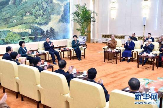 2月4日,中共中央政治局常委、全国政协主席俞正声邀请全国性宗教团体负责人在北京座谈,共庆新春佳节,并代表中共中央和习近平总书记向全国宗教界人士和广大信教群众致以新春的祝福。新华社记者 李涛 摄.jpg 2月4日,中共中央政治局常委、全国政协主席俞正声邀请全国性宗教团体负责人在北京座谈,共庆新春佳节,并代表中共中央和习近平总书记向全国宗教界人士和广大信教群众致以新春的祝福。新华社记者 李涛 摄.jpg